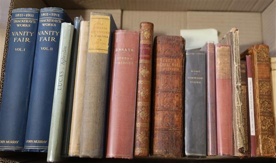 A miscellany of 18th, 19th and 20th century History, Poetry and Topography, 35 works, in 2 boxes